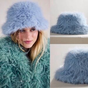 Free people X Unreal Fur ICE Queen Bucket hat